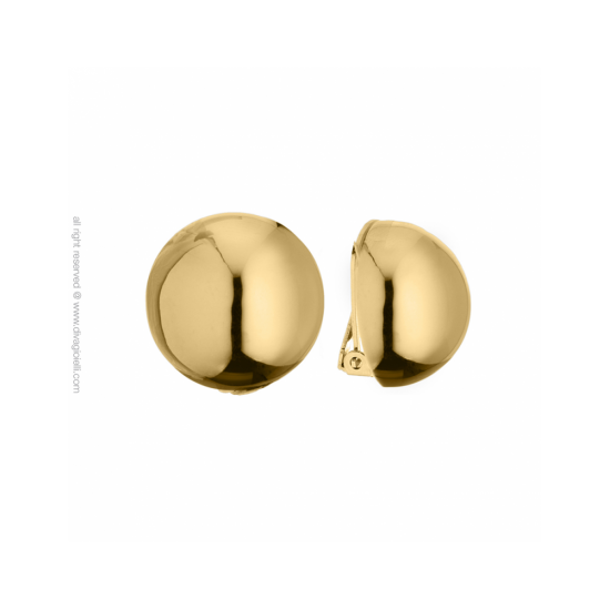 16988GP - Earrings - Luce. clip. ø22. gold poly