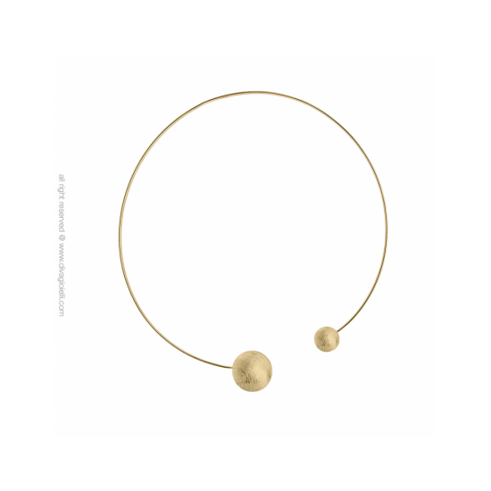 17333GM - Necklace - Eclisse. gold scratched