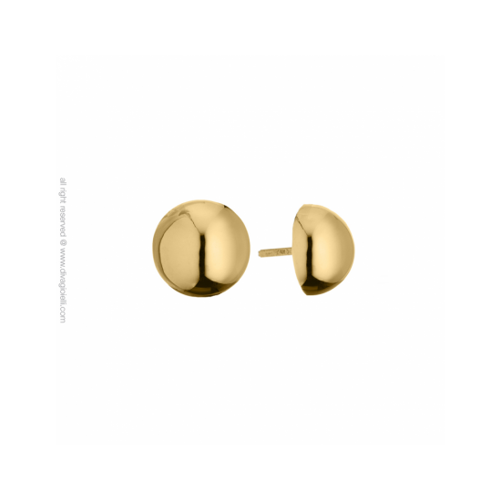 17350GP - Earrings - Luce. ø12. gold poly