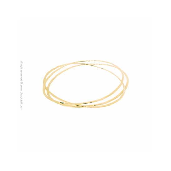 17368GM - Bracelet - Audace. Balance. gold hammered