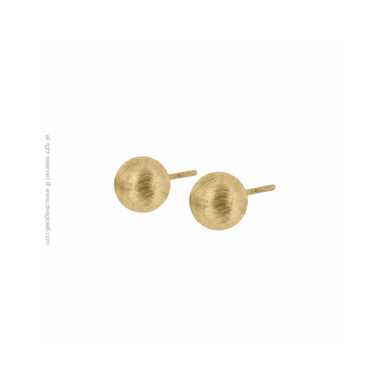 17396GM - Earrings - Eclisse Polo. gold scratched