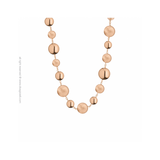 17549RM - Luce Necklace. l 43 e 46 cm. rose gold. scratched and shiny