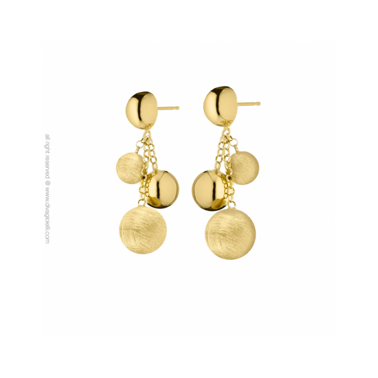 17561GM - Luce Earrings. gold plated. scratched and shiny