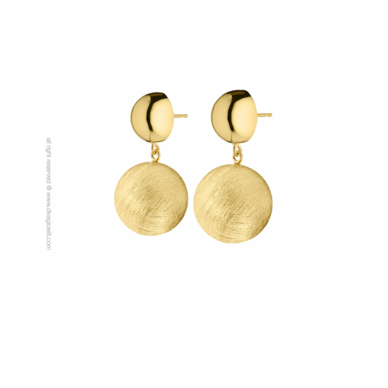 17563GM - Luce Earrings. gold plated. scratched and shiny