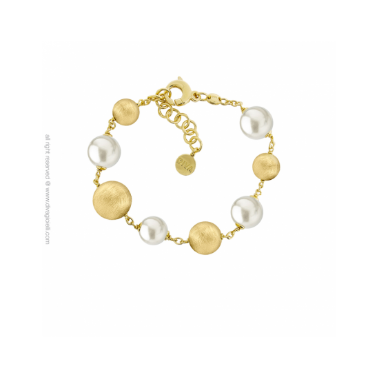 17578GM - Luce Shell Pearl Bracelet. boule. gold plated scratched