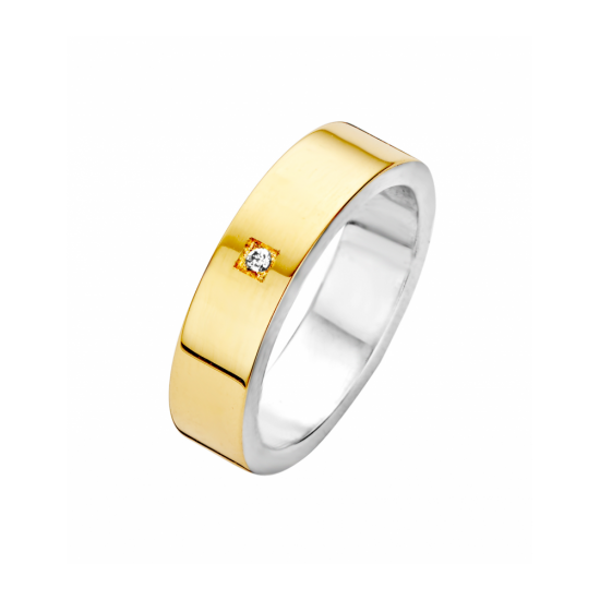 41-R011705-0,01 - goud/zilveren ring