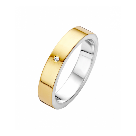 41-R011754-0,01 - goud/zilveren ring