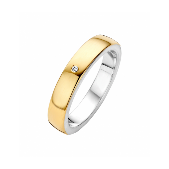 41-R101754-0,01 - goud/zilveren ring