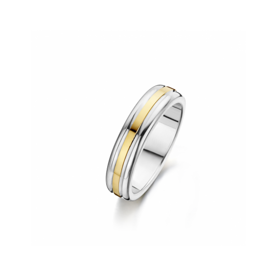 41-R121605 - goud/zilveren ring