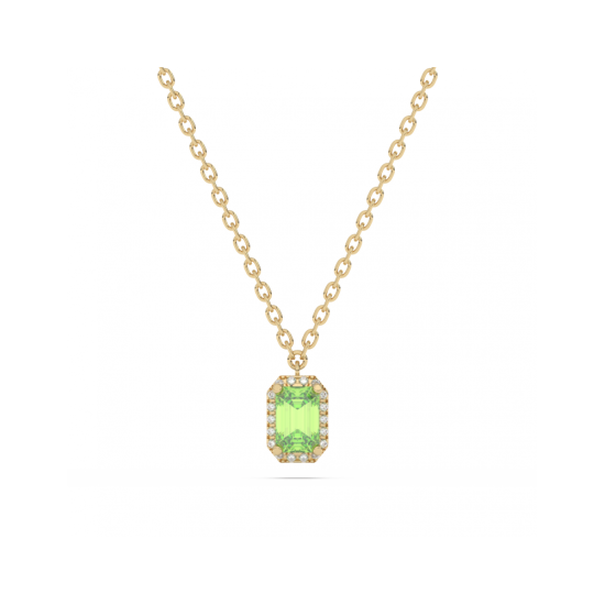 40-HMDEKE02-0,38-0,045 GR.GRAN - MDE hanger met een Groene Granaat van 0,38crt en tot. 0,045crt Diamant